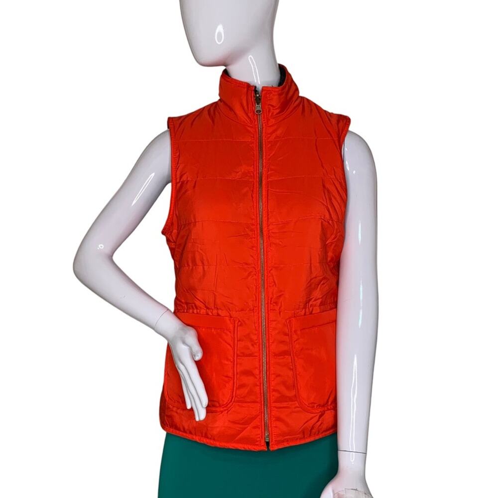 Sonoma Reversible Vest Full Zipper Red Black Side Pockets Size XS